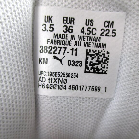 NEW PUMA Big Kids CA Pro Classic Sneaker 4.5 White Leather with Black NIB - Picture 9 of 16